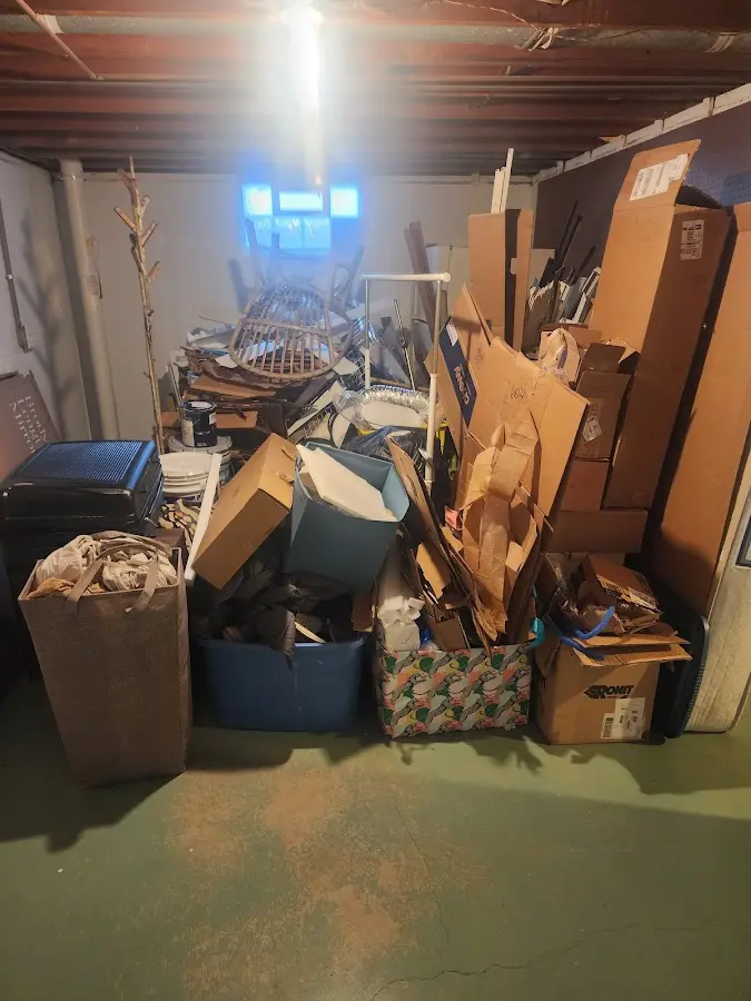 Roll-off dumpster container at job site for Concrete Dumpster Rental in Country Squire Lakes